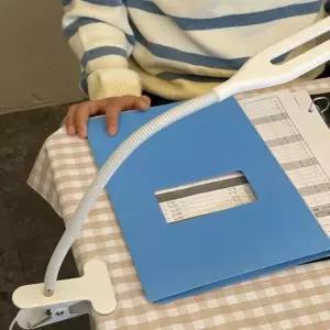 LED독서등 USB 집게 스탠드 화이트