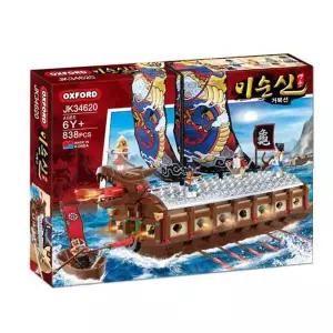 옥스포드 영웅 이순신 거북선 어린이 블럭 장난감