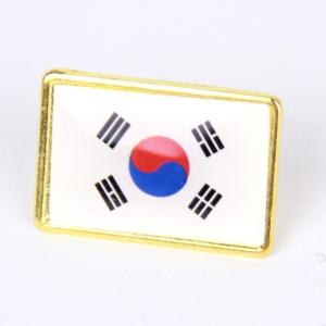 대한민국 태극기 뱃지 사각 국기 배지 태극문양 가방 옷 핀 액세서리