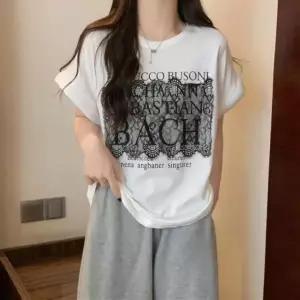 반팔 3col 레이스 여리핏 티셔츠 나그랑