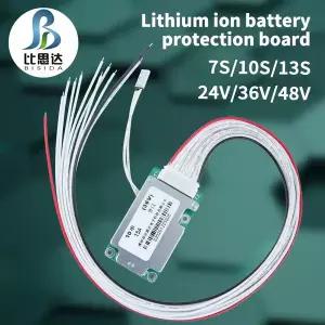 화목 난로 장작  비시다 BMS 24V/36V/48V/7S/10S/13S 분리형 포트 충전식 18650 리튬 배터리 보호 보드 전
