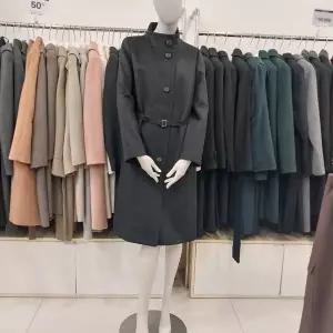 [프로그램]따뜻한 차이나칼라 벨트 울 코트 P234H066