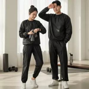 남성 여성 스포츠 체온유지 슬림 스타일 땀 배출 운동복 땀복 세트