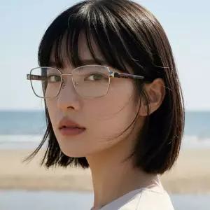 발렌티노 안경테 V2124 721 명품 사각 금속테 클래식