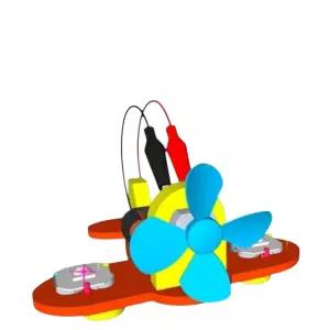집콕과학 LED 비행기선풍기만들기 선택 1개