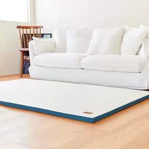놀이방매트 고려화학 접이식 폴더 미끄럼방지 충격흡수 120x200x4cm 블루애쉬