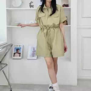 여자 여름 바스락 스트링 체육대회 점프수트