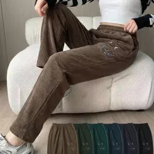 따뜻한 겨울 코듀로이 기모바지 골덴 밴딩팬츠 6color