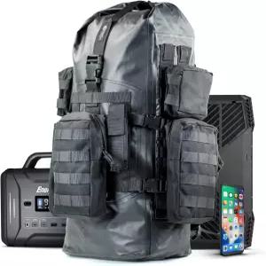 미션 다크니스 드라이 쉴드 파라데이 백팩 40L // MOLLE 웨빙과 탈부착 가능한 포함된 방수 택티컬 백