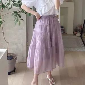 SK0643 여자 샤스커트 캉캉 쉬폰 러블리 파스텔 3중 롱스커트 (0929)