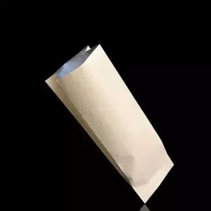 M 크라프트 커피봉투 은박 6X22cm 폭4cm 100P 기타보관용기 스탠딩파우치 원두봉투 Bf-0BB32