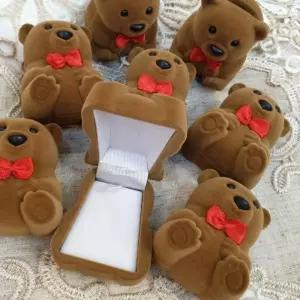 곰돌이 쥬얼리 케이스 돌반지 보관함 기념품 백일반지 프로포즈 악세사리 수납용품 AdE65F4