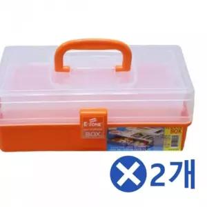 다용도 3단 수납박스x2개-색상랜덤 공구박스 소품정리함 화장대정리 단수납 rS81FCF