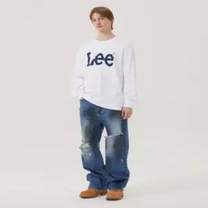 리 LEE 맨 릴랙스드핏 오일 워싱 데님 팬츠 인디고 미듐