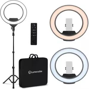 Lume Cube Ring Light Pro 사진 스트리밍 영상 촬영을 위한 무선 전문 조명 완전 조절 가능한 색상과 밝기
