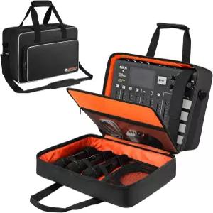 LEFOR·Z 대형 오디오 믹서 여행용 케이스 RODECaster Pro II TC-Helicon GoXLR 호환 마이크 및 기타