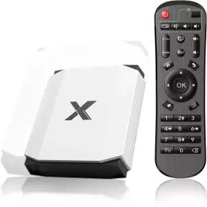 안이드 TV 박스 4K 울트라 HD 4GB RAM ROM 쿼드코어 C 말리G31 G 듀얼 밴드 WiFi 6 및 블루투스 5.0 USB
