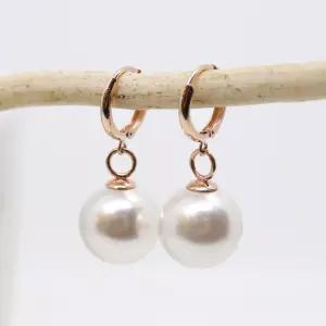 [오팔하우스] 14k 12mm 진주 원터치 귀걸이 OPPE0186