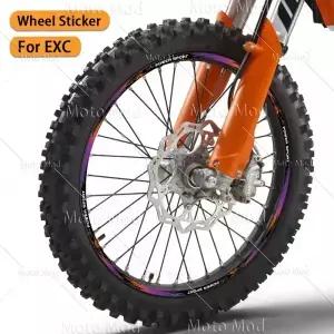 오토바이 휠 스티커 허브 데칼 반사 림 스트라이프 테이프 액세서리 KTM EXCF EXC 200 250 300 350 400 450