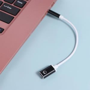 수 C 타입 암 헤드폰 Aux 케이블 변환기 3.5mm 잭 이어폰 오디오 어댑터 1