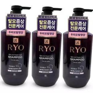 려 자양윤모 9EX 탈모증상완화 샴푸 중건성두피용 400ml 3개