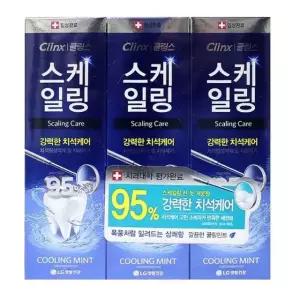 swK 100gx3p 클링스 구강 양치 민트치약 쿨링 청결 치약