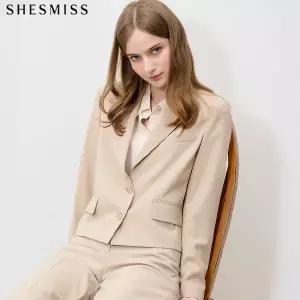 [쉬즈미스(SHESMISS)] 분위기 있는 싱글 크롭 재킷 (택가격: 318000원)