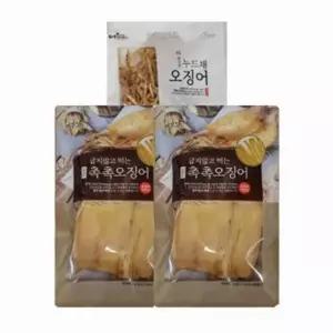 어부예찬 국내산 촉촉오징어 왕특대4미(2미X2봉)+오징어채 1봉(50g)