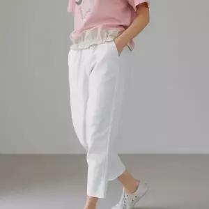 여자 사브리나팬츠 9부 배기핏 77사이즈 여름 밴딩 바지