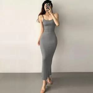 [라일리여성의류] Rly 롱나시 원피스 민소매 슬림핏 여름 홈웨어 파자마