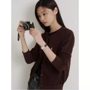 빈폴솔솔니트 허니콤 라운드넥 카디건 브라운 BF635AC01D 624896