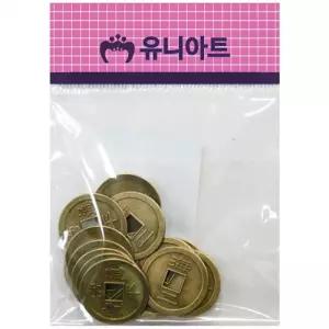 전통놀이 학습교구 미술교구 유아 만들기 교재 엽전 16개