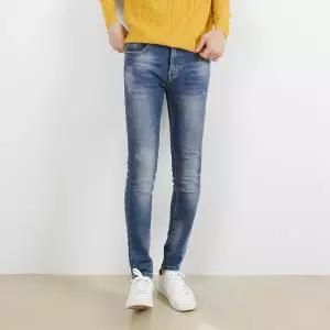 [하프클럽/]데일리 JMM 9986-2N 남자기모워싱중청바지 포인트 아이템 미니멀