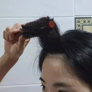 미용실 둥근 빗 3호 우드