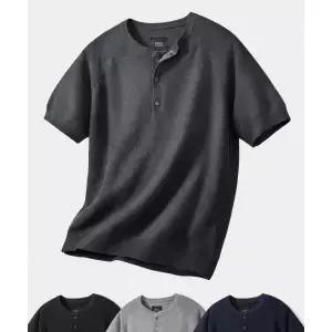 DIMITRI BLACK 10주년기획 ⓒ 모두의 써머 울 하프 니트_헨리넥 4 COLOR