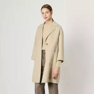 BCBG 울 캐시 블랜딩 핸드메이드 코트 B4WAH834