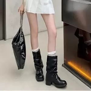 오너클랜 롱구두 미들힐 가을신상 여성구두 앵클부츠 겨울 힐