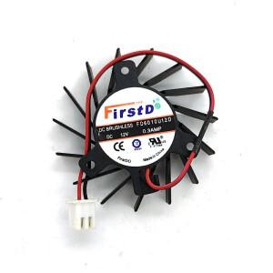 냉각 선풍기 그래픽 비디오 카드, FD6010U12D, DC 12V, 0.3A, 45mm, 27x27x27mm