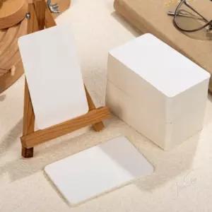 소노샵 반코팅 무지카드 5.5X9CM 100매 엽서용지 드로잉노트 백판지