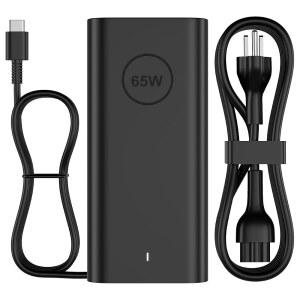 DELL LATITUDE 5420 5520 XPS 13과 호환되는 65W 노트북 충전기 USB C | 5420 / 5520 5450 5550 7420 13 INSPIRON 14 CHROMEBOOK 3100 PRO 14 PLUS 8.8FT용 USB-C AC 어댑터