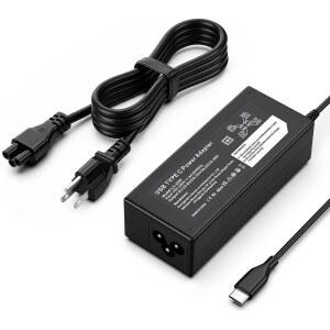 NIVJUKY 45W USBC 충전기는 hp호환 크롬북 및 기타 노트북과 호환됩니다 | LENOVO Acer호환 ASUS 고속 충전기로 학교와 사무실에 적합합니다