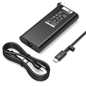 YTECH 130W USB C 타입 충전기는 DELL PRECISION 5530 2IN1 5550 5750 3560 3550 XPS 15 9500 17 9700 LATITUDE 7410 7310 9410 9510 및 DA130PM170 HA130 노트북 모델과 호환됩니다PM170 전원 공급 코드