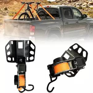205-2026 포드 F50 및 207-2026 F250 F350 F450용 2PCS 다각도 회전식 리트랙터블 스트랩 중장 일체형 트럭