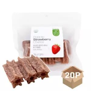 가수분해덴탈껌 딸기 20P 강아지 치석 덴탈껌 78g 츄러스 가수분해