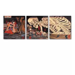 3분할 일본화 높은파도 동양화 일본그림 FS03-1