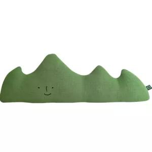 북유럽 귀여운 쿠션 베개 달 중간 그린 모양 산 22cm 구름 47 마운틴 패턴 x