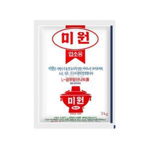 대상 미원 업소용 L-글루탐산나트륨 발효조미료 3kg 대용량 업소용식자재