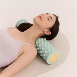 [SNPE][글램美 정인선`S PICK!] 더블 폼롤러 EVA 하드 돌기 2in1 세트 마사지 스트레칭 50cm