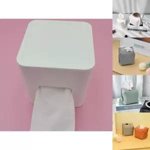두루마리 사각 휴지케이스 화이트/휴지/케이스/냅킨/화장지/넵킨/롤휴지/페이퍼/타올/각티슈/커버/소품/정