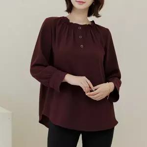 [데드라](88size)셔링반오픈블라우스 TBD4141